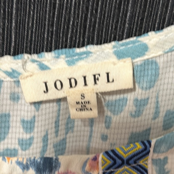 Jodifl- Multi Print‎ Top in Aqua / Size S / H-103 - Picture 5 of 12